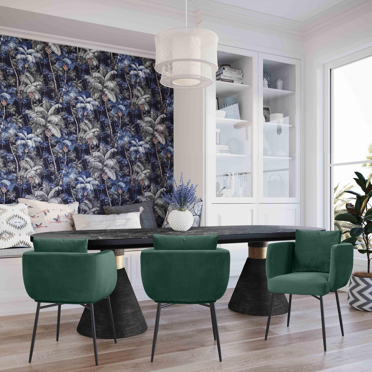Rishi Black Rope Oval Table by TOV Furniture – photo 9 of 9