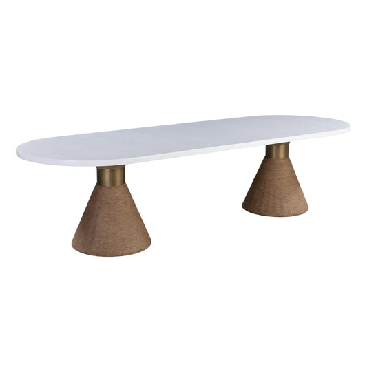 Rishi 120 Rope Oval Dining Table by TOV D44048