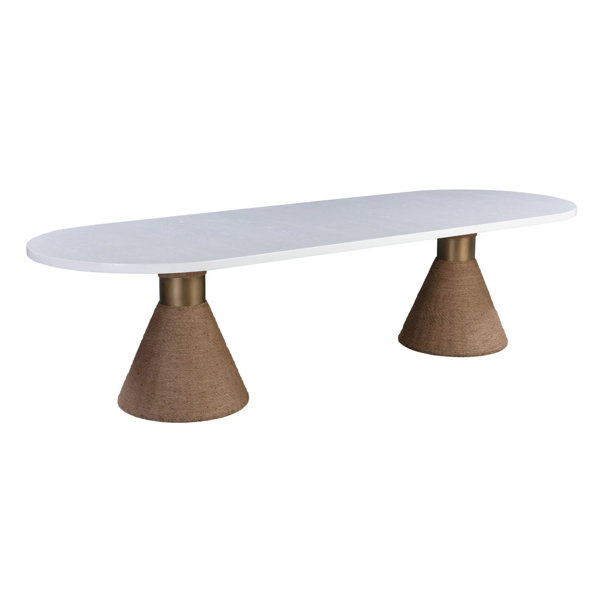 Rishi Natural Rope Oval Table by TOV Furniture – photo 1 of 10