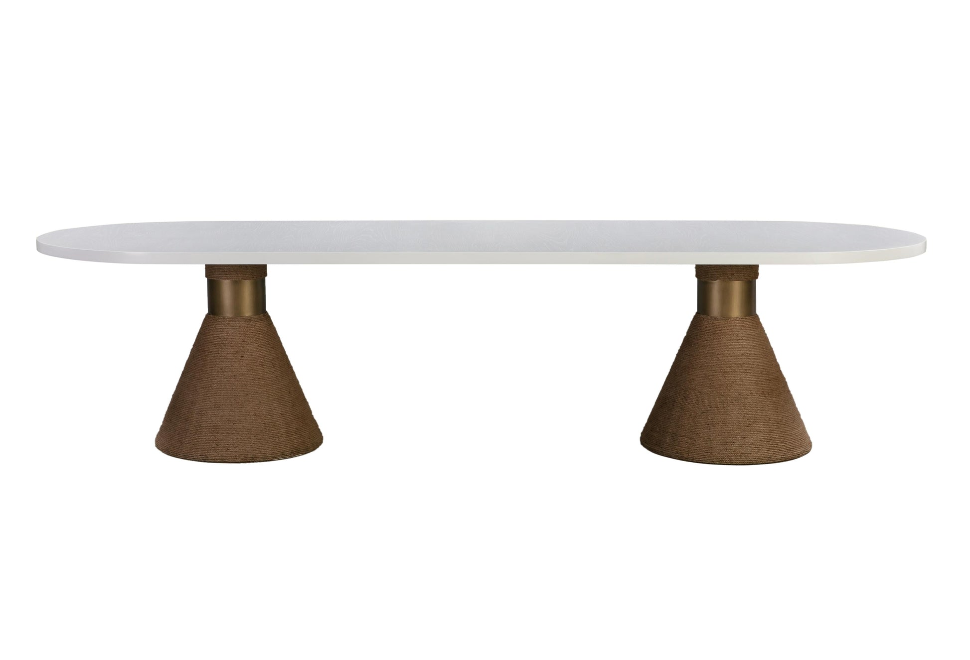 Rishi 120 Rope Oval Dining Table by TOV D44047