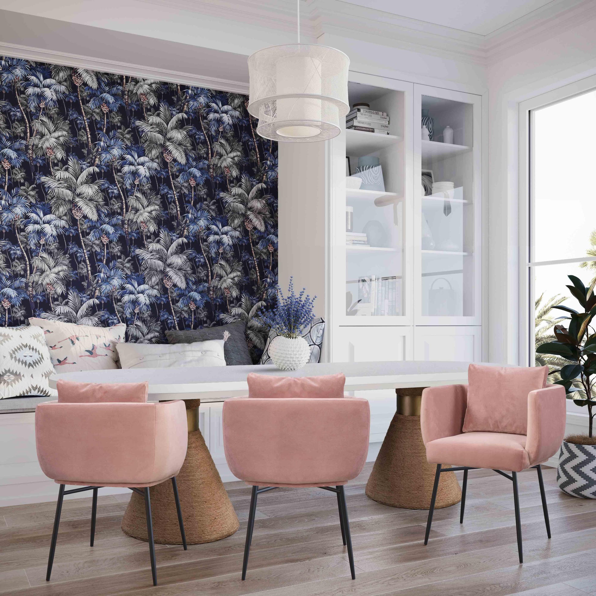 Rishi 120 Rope Oval Dining Table by TOV D44048