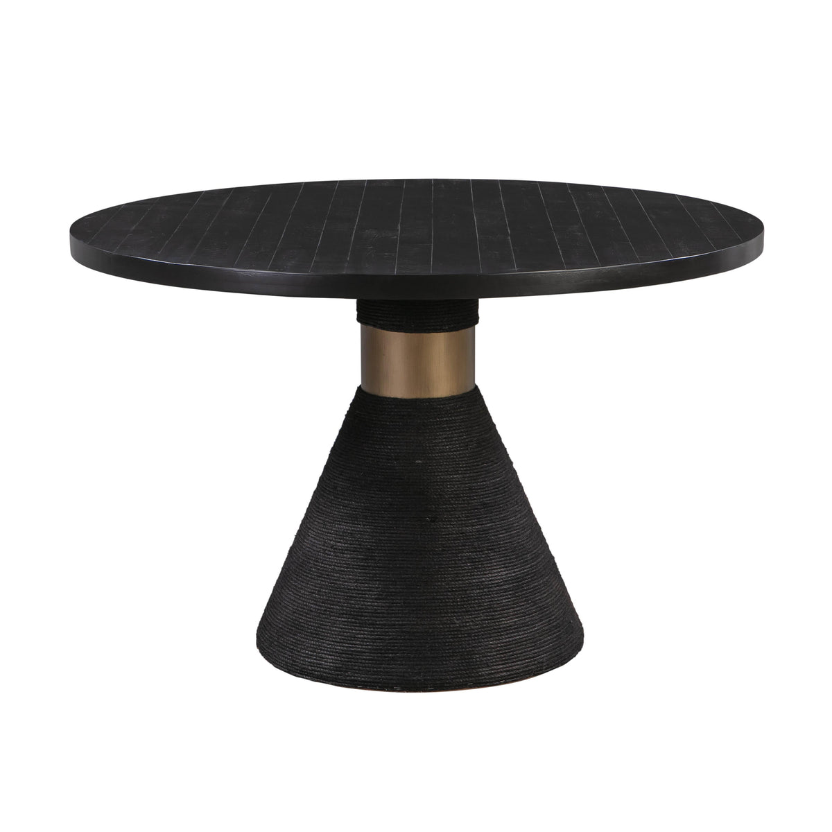 Rishi Black Rope Round Table by TOV Furniture – photo 1 of 7