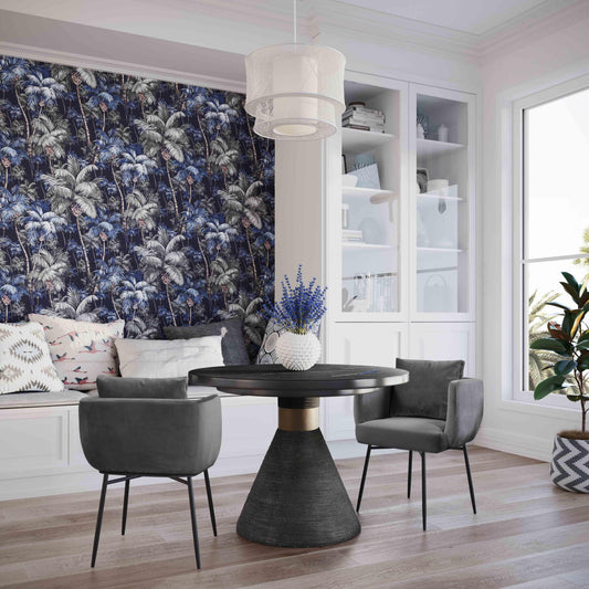 Rishi Black Rope Round Table by TOV Furniture – photo 7 of 7