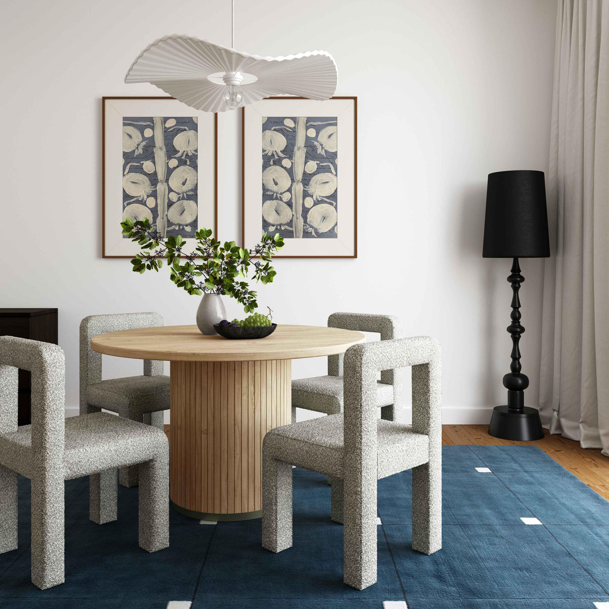 Chelsea Natural Oak Wood Round Dining Table by TOV Furniture – photo 8 of 9