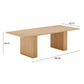 Chelsea 96 Oak Wood Rectangular Dining Table by TOV D44132