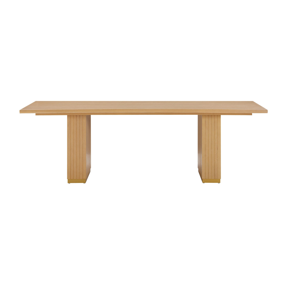 Chelsea Natural Oak Wood 96" Rectangular Dining Table by TOV Furniture – photo 3 of 8
