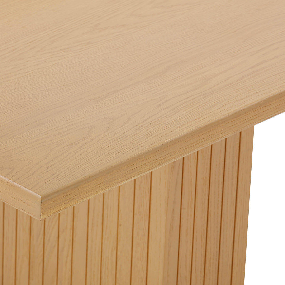 Chelsea Natural Oak Wood 96" Rectangular Dining Table by TOV Furniture – photo 5 of 8