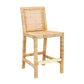 Amara Woven Rattan Performance Fabric Stool by TOV D44149