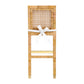 Amara Woven Rattan Performance Fabric Stool by TOV D44151
