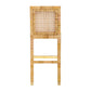 Amara Woven Rattan Performance Fabric Stool by TOV D44151