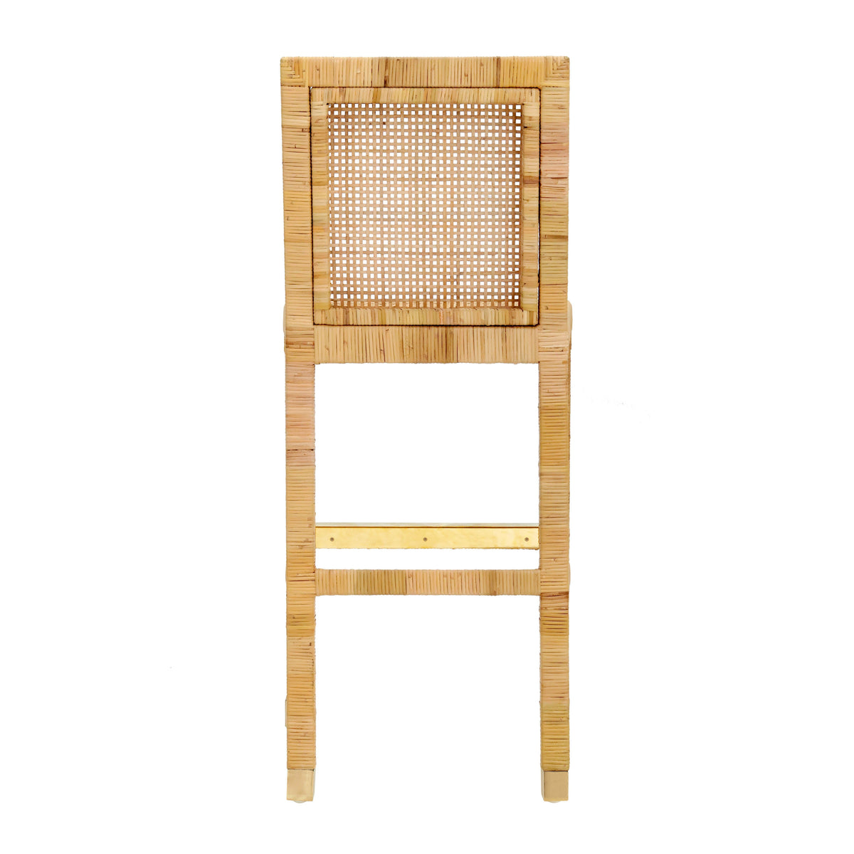 Amara Rattan Performance Fabric Counter Stool by TOV Furniture – photo 7 of 9