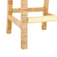Amara Woven Rattan Performance Fabric Stool by TOV D44151