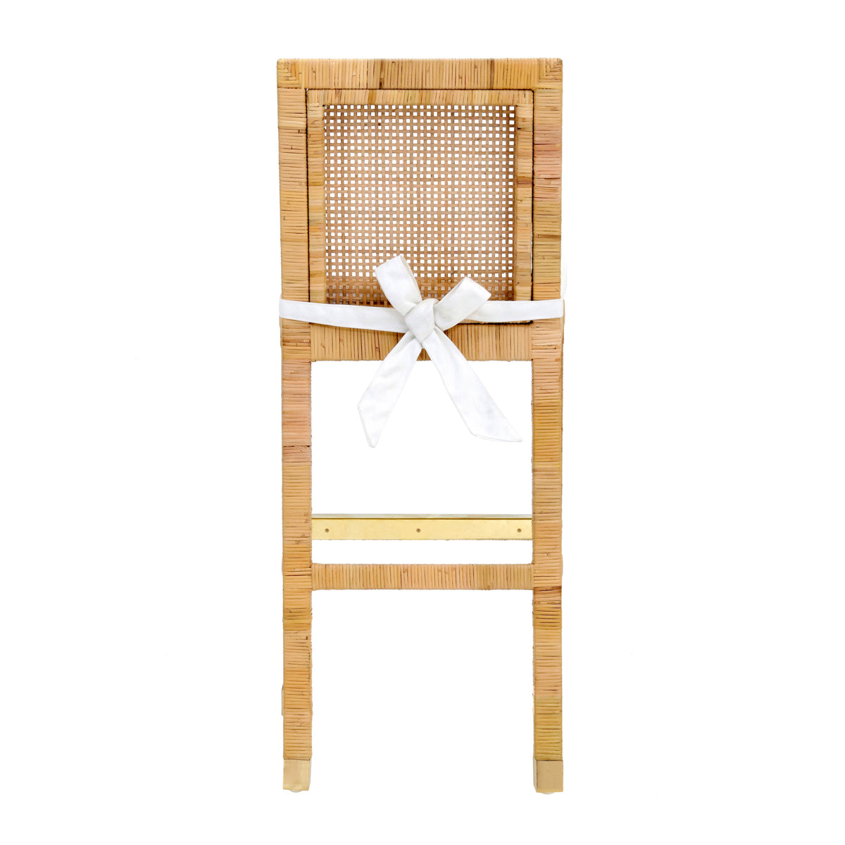 Amara Rattan Performance Fabric Bar Stool by TOV Furniture – photo 6 of 9