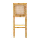 Amara Woven Rattan Performance Fabric Stool by TOV D44149