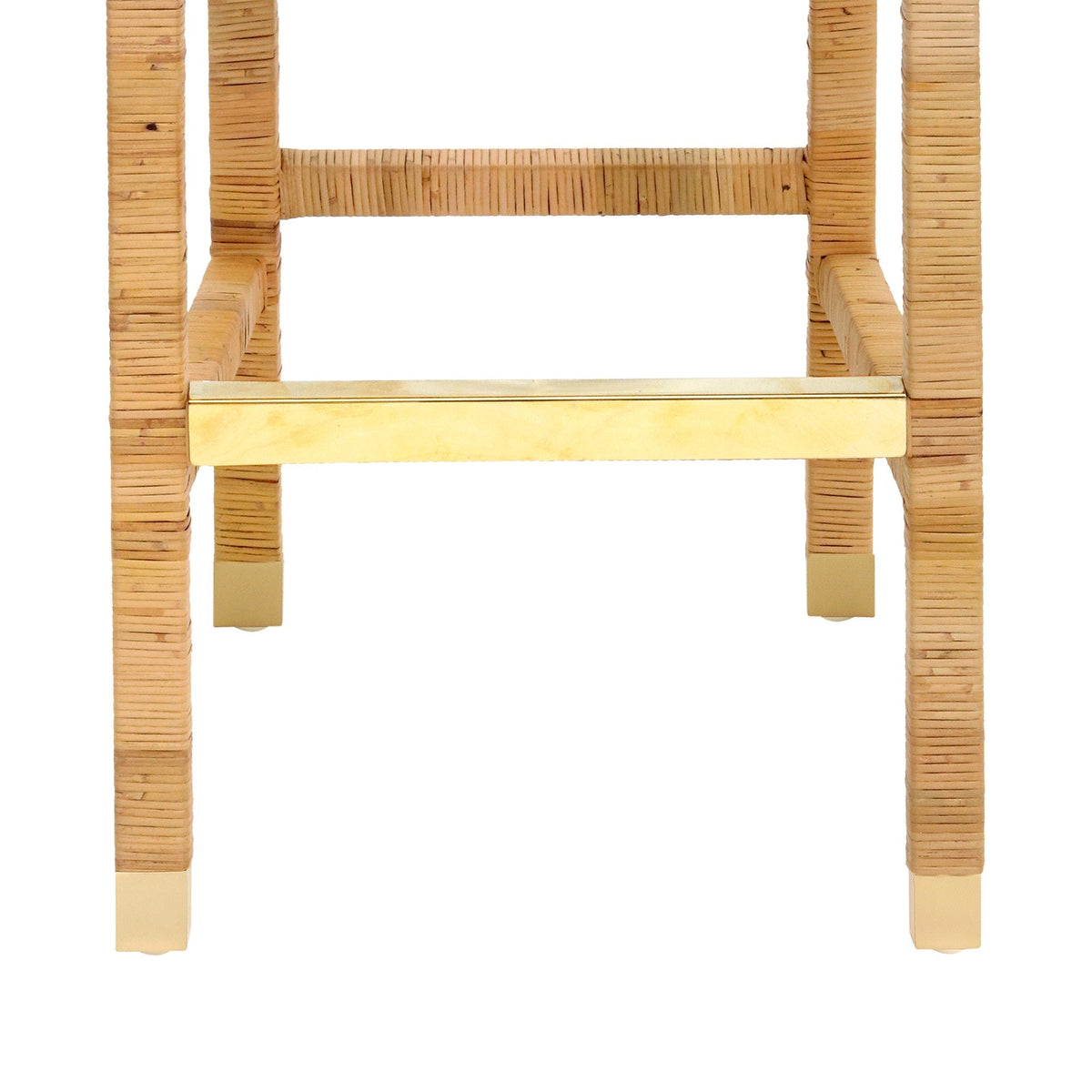 Amara Rattan Performance Fabric Bar Stool by TOV Furniture – photo 8 of 9