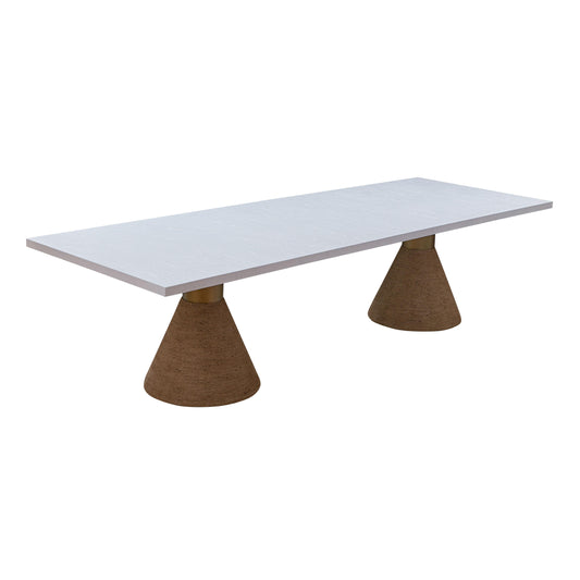 Rishi 120 Rope Rectangular Dining Table by TOV D44154