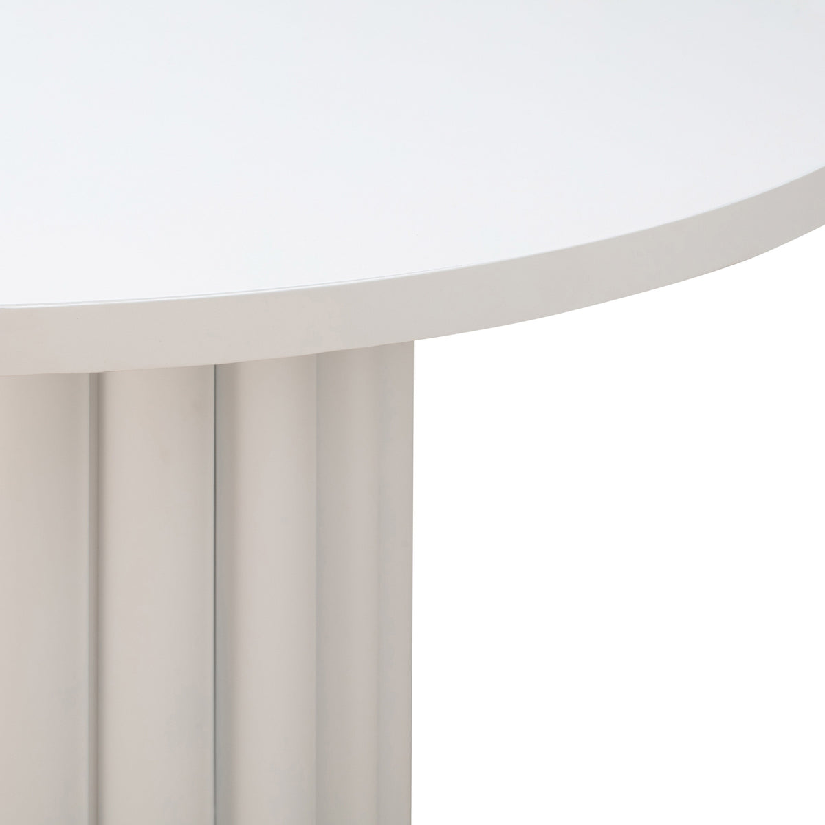 Kali 55" White Round Dining Table by TOV Furniture – photo 5 of 8