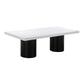 Nova 95 White Lacquer Rectangular Dining Table by TOV D44185