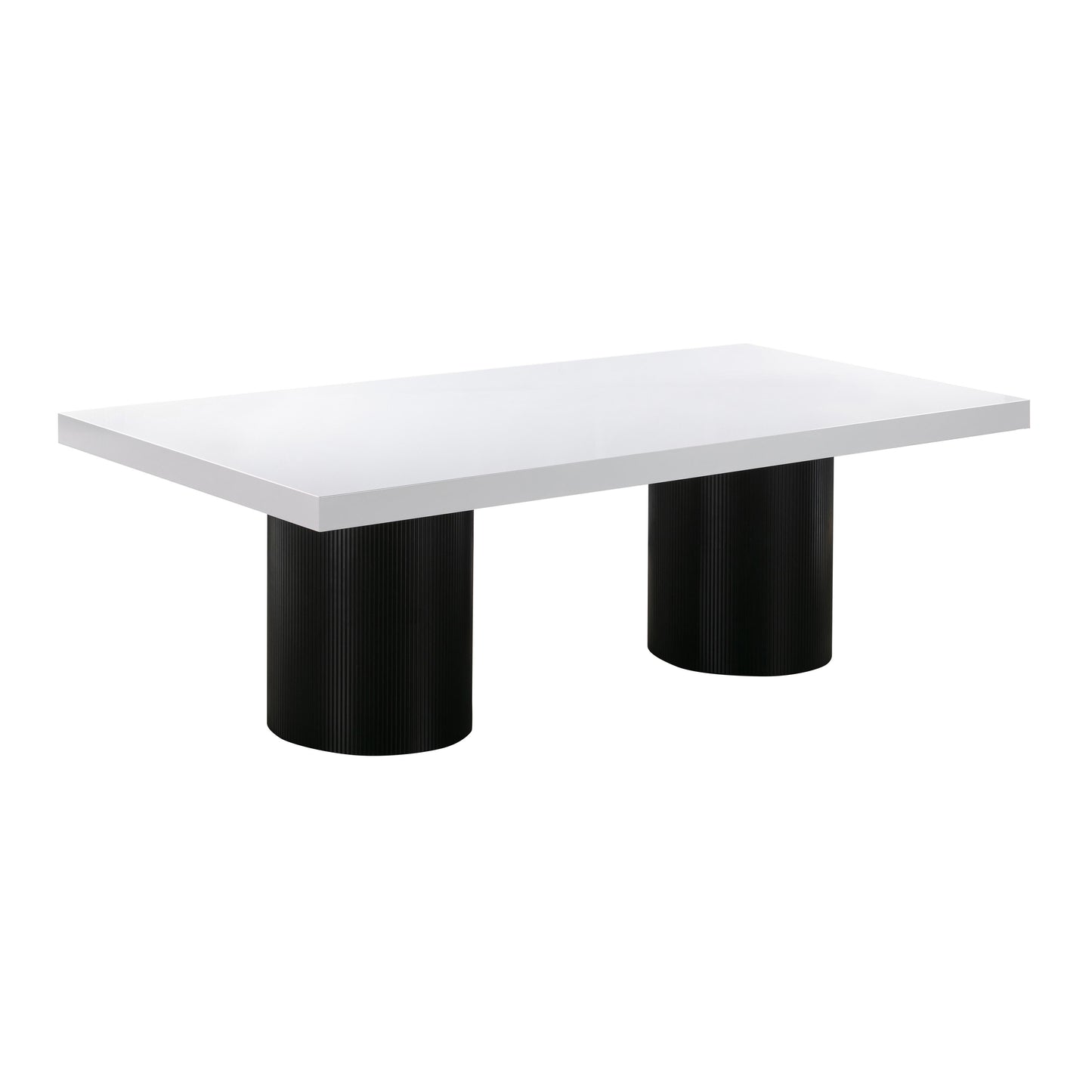 Nova 95 White Lacquer Rectangular Dining Table by TOV D44185