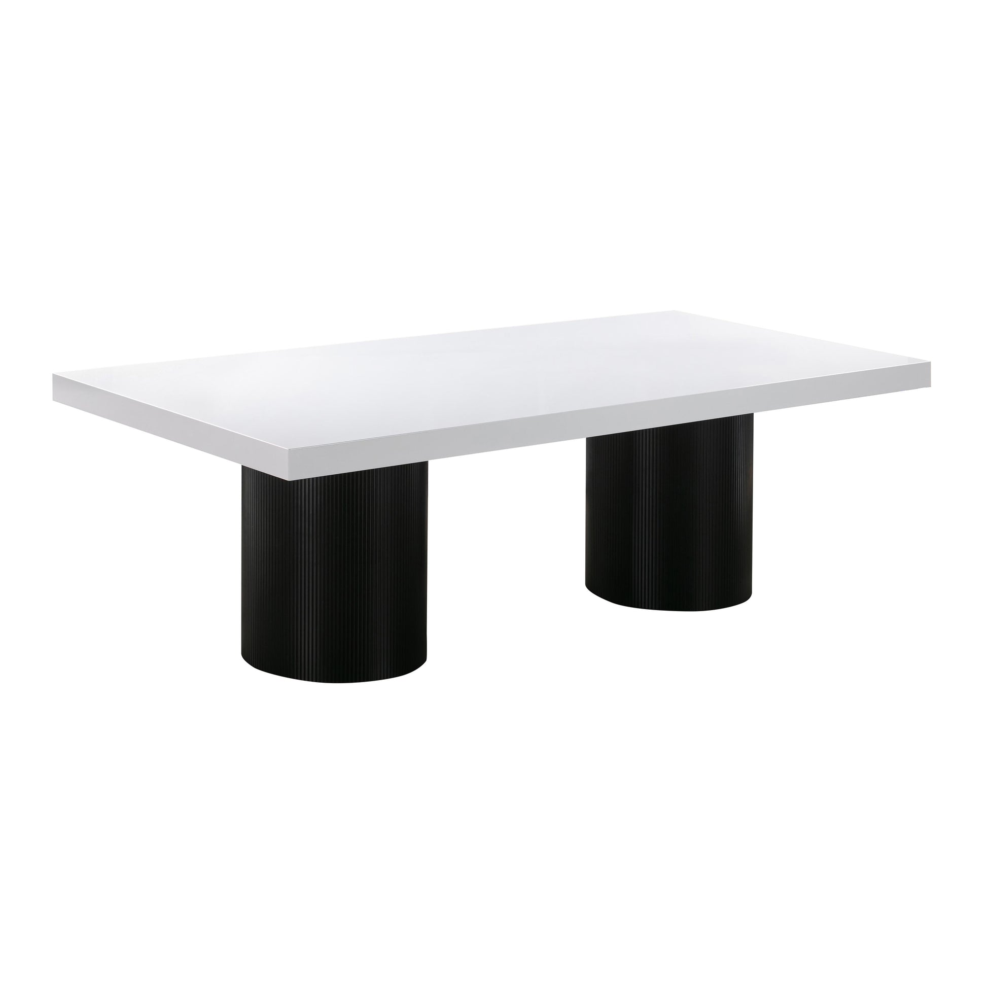 Nova 95 White Lacquer Rectangular Dining Table by TOV D44185