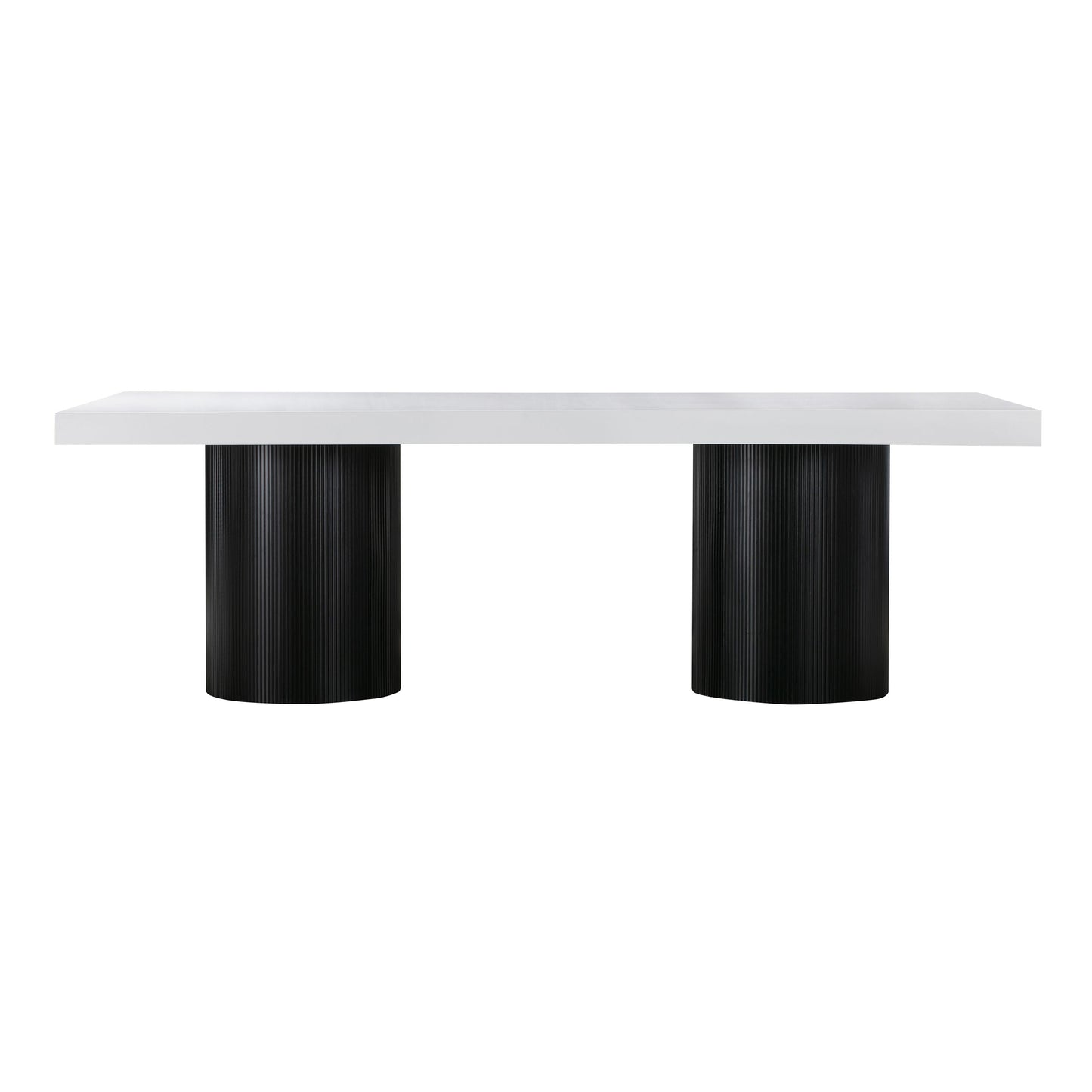 Nova 95 White Lacquer Rectangular Dining Table by TOV D44185
