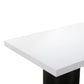 Nova 95 White Lacquer Rectangular Dining Table by TOV D44185