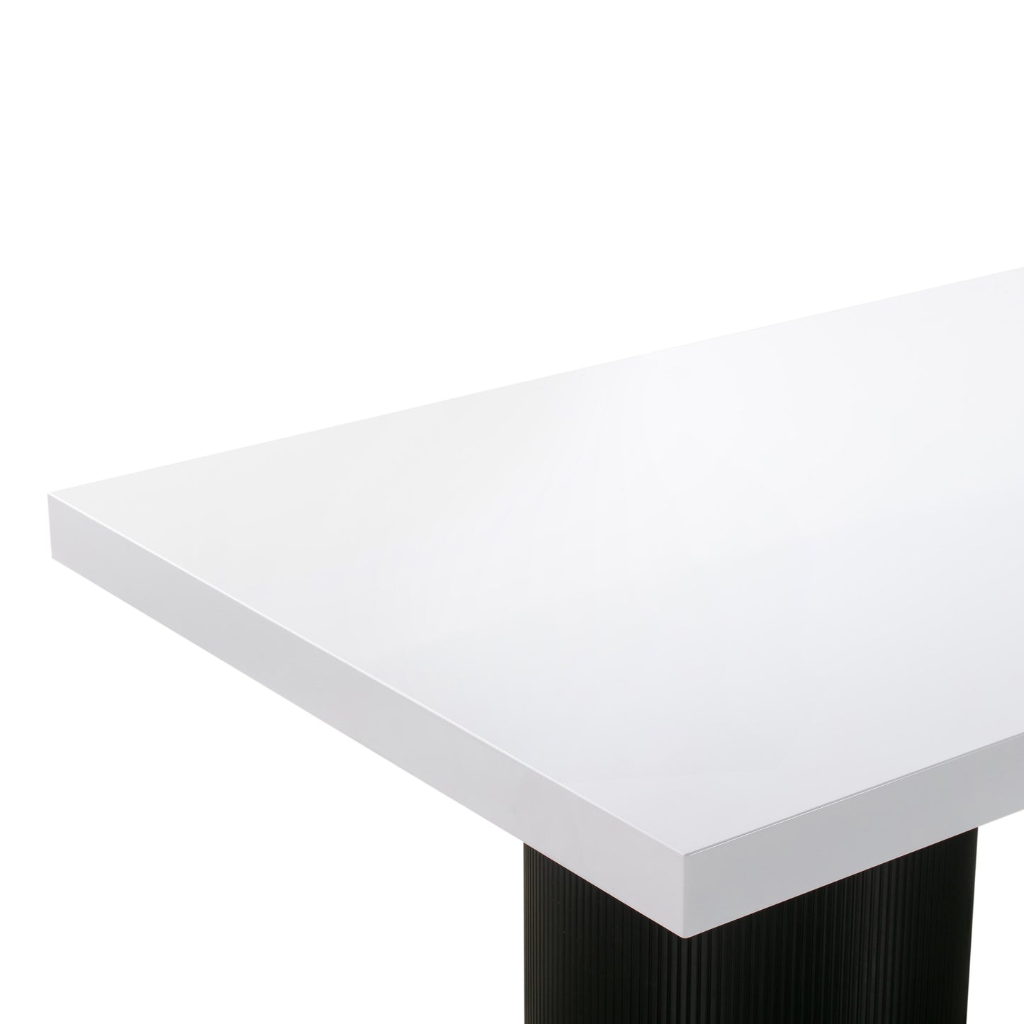 Nova 95 White Lacquer Rectangular Dining Table by TOV D44185