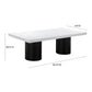 Nova 95 White Lacquer Rectangular Dining Table by TOV D44185