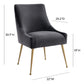 Beatrix Velvet Side Chair by TOV D6168