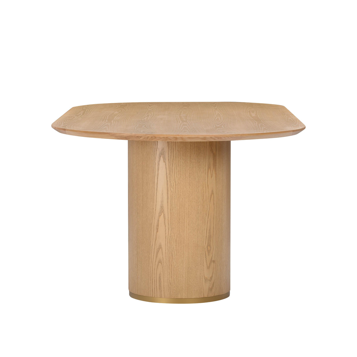 Brandy 95" Natural Ash Wood Oval Dining Table by TOV Furniture – photo 4 of 9
