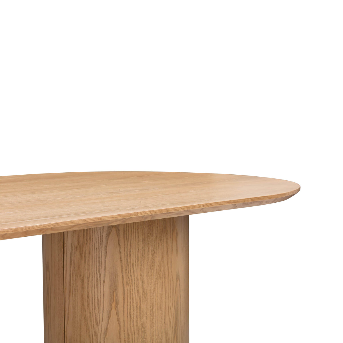 Brandy 95" Natural Ash Wood Oval Dining Table by TOV Furniture – photo 5 of 9