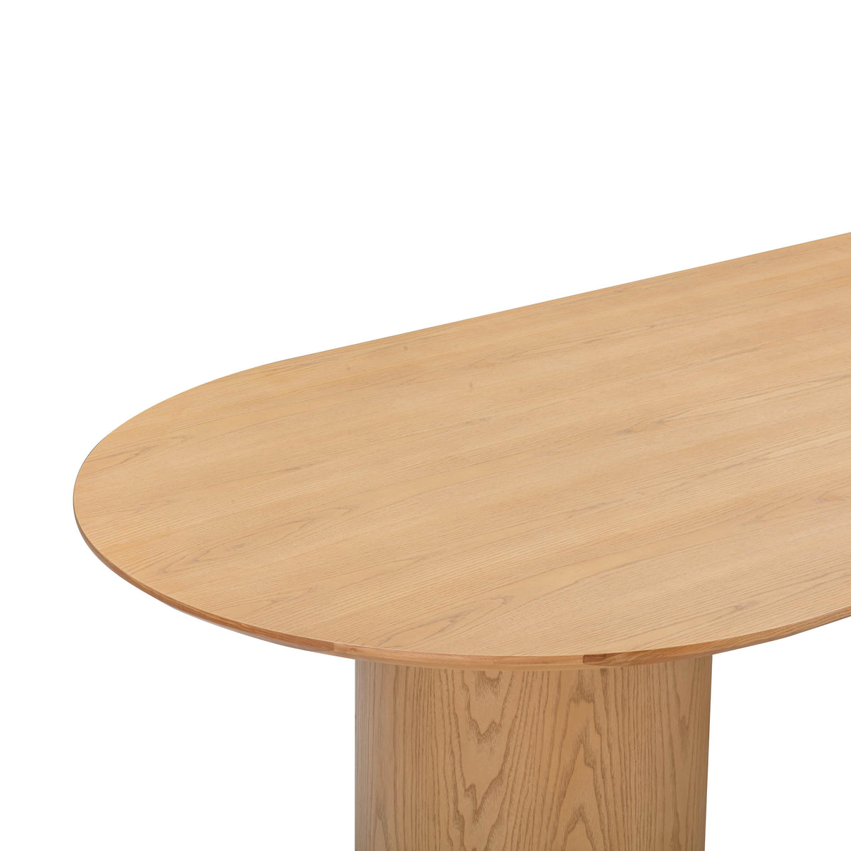 Brandy 95" Natural Ash Wood Oval Dining Table by TOV Furniture – photo 6 of 9