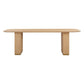 Akiba 96 Natural Ash Rattan Rectangular Dining Table by TOV D54220