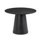 Sahara 41 Black Oak Round Dining Table by TOV D54225