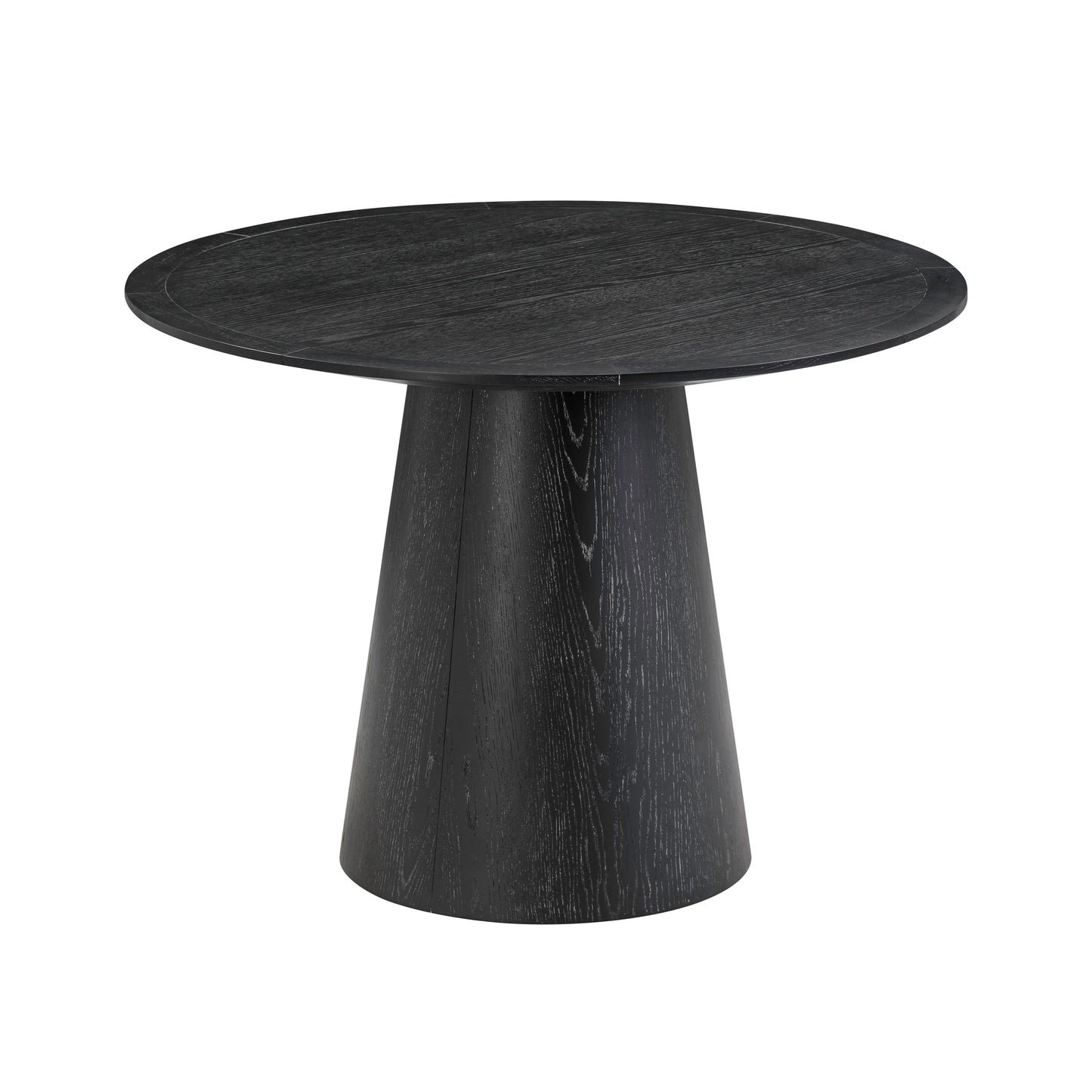 Sahara 41 Black Oak Round Dining Table by TOV D54225