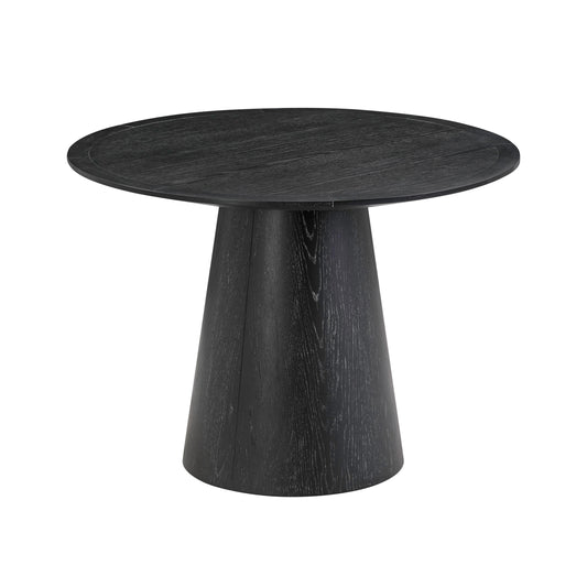 Sahara 41 Black Oak Round Dining Table by TOV D54225