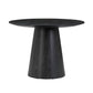 Sahara 41 Black Oak Round Dining Table by TOV D54225