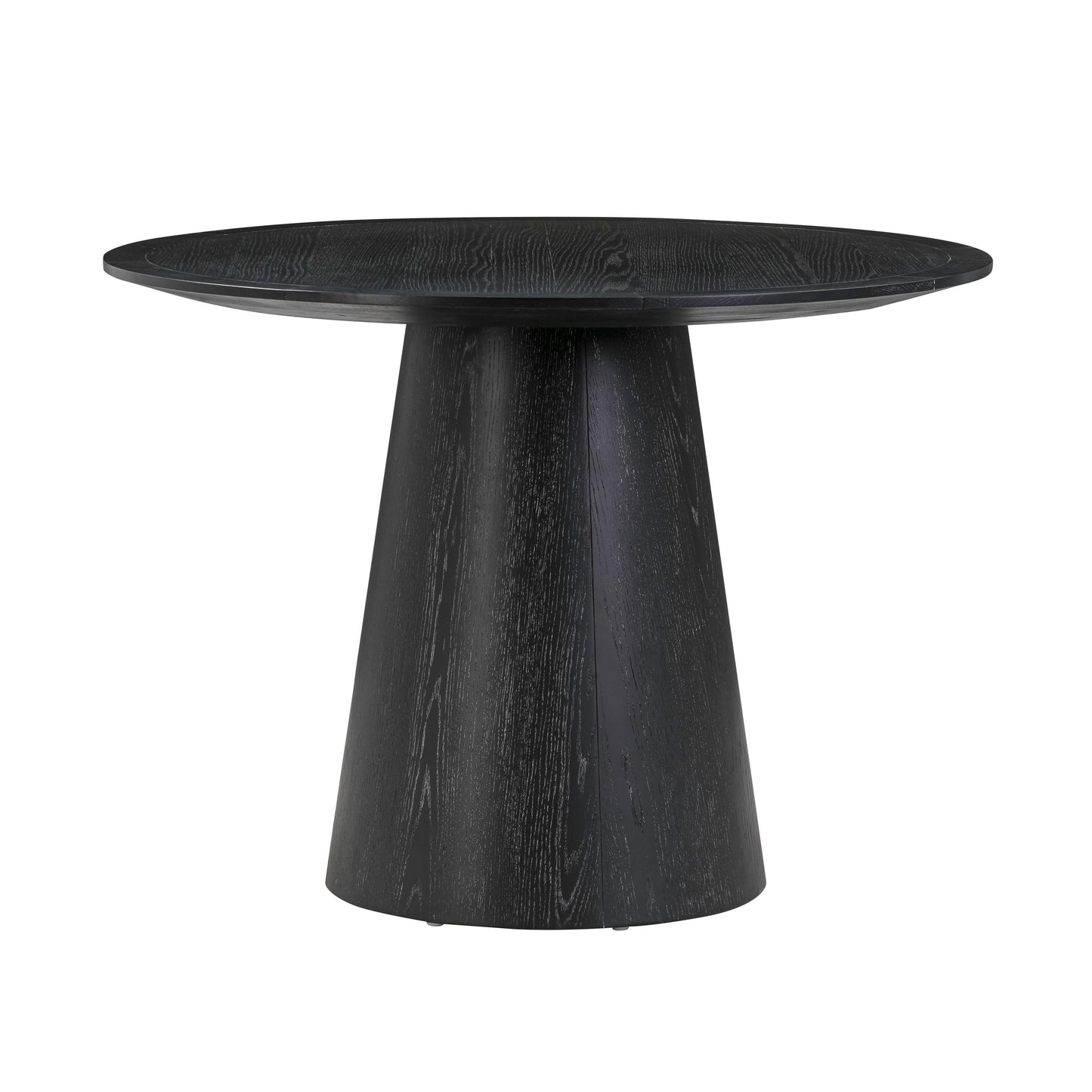 Sahara 41 Black Oak Round Dining Table by TOV D54225
