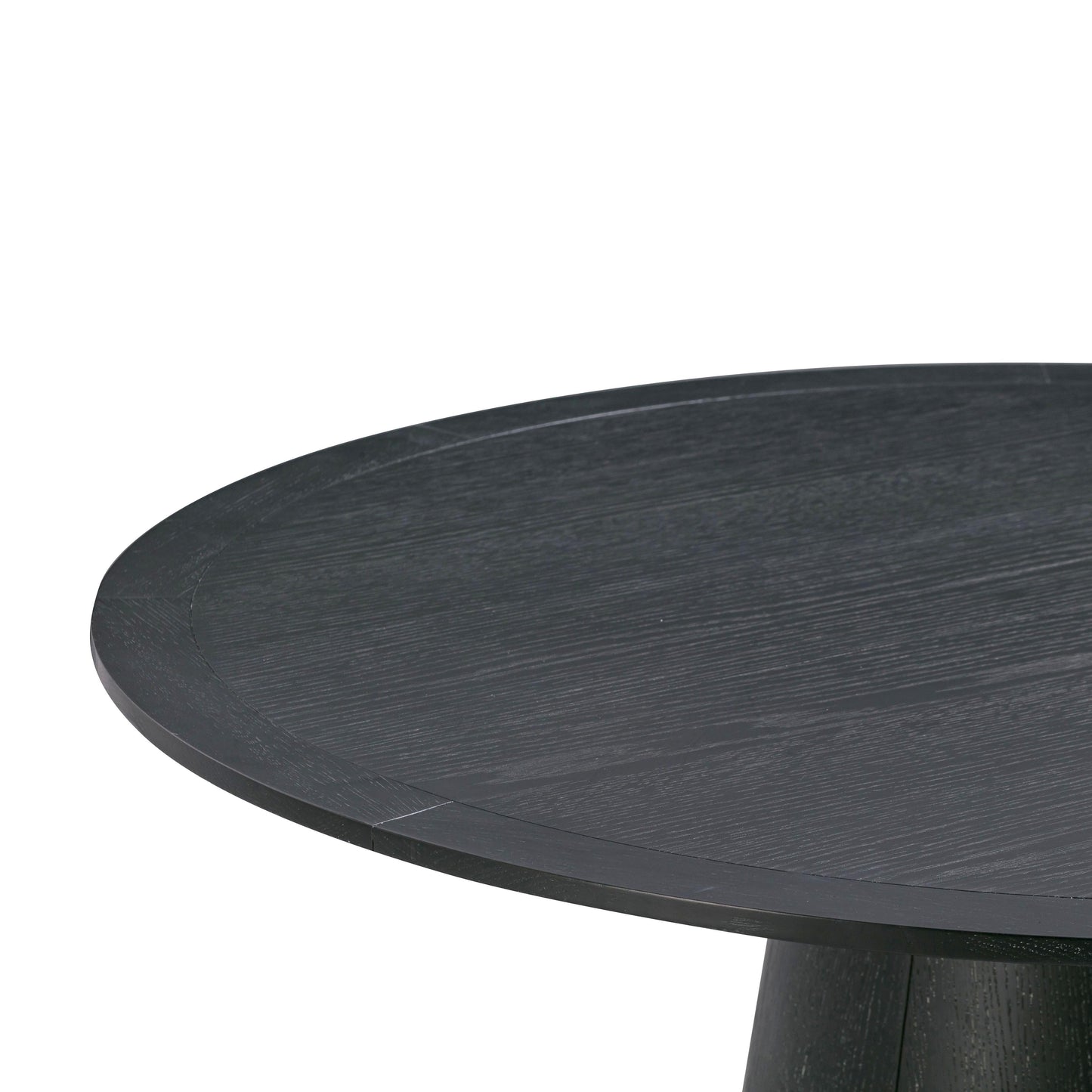 Sahara 41 Black Oak Round Dining Table by TOV D54225