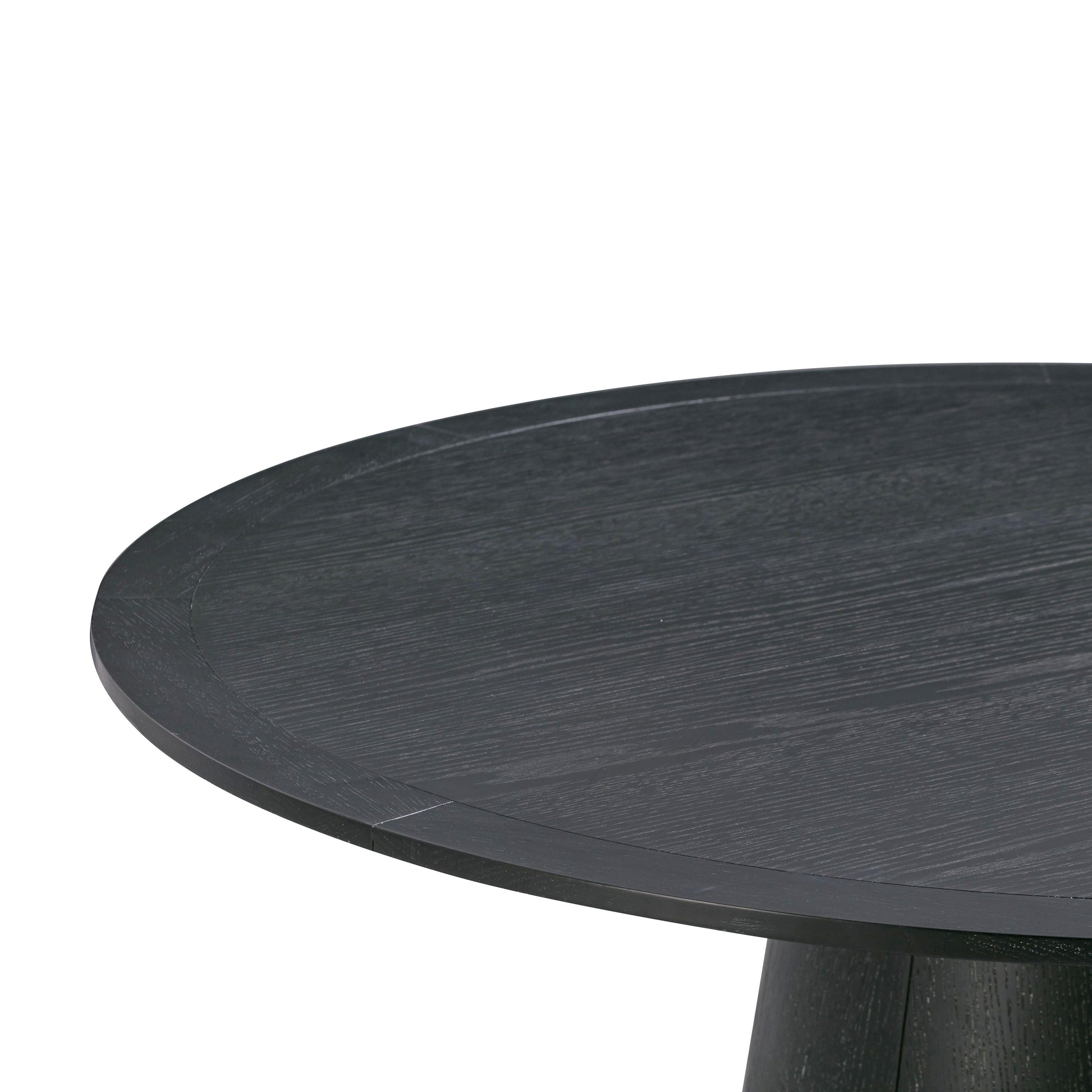 Sahara 41 Black Oak Round Dining Table by TOV D54225