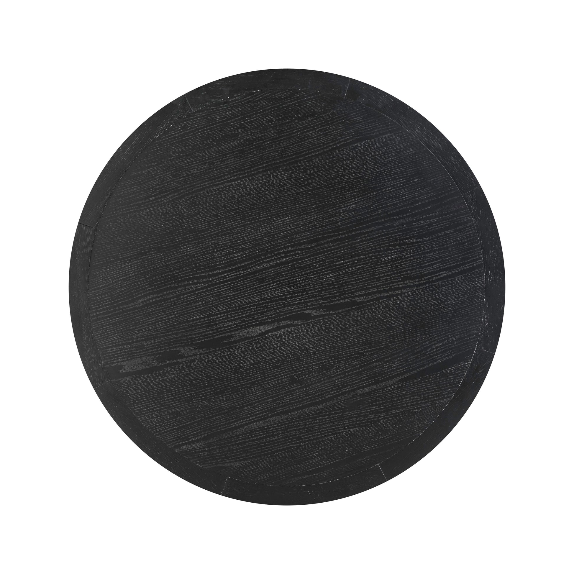 Sahara 41 Black Oak Round Dining Table by TOV D54225