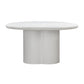 Elika 59 Faux Plaster Indoor Outdoor Round Dining Table by TOV D54233