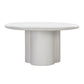 Elika 59 Faux Plaster Indoor Outdoor Round Dining Table by TOV D54233