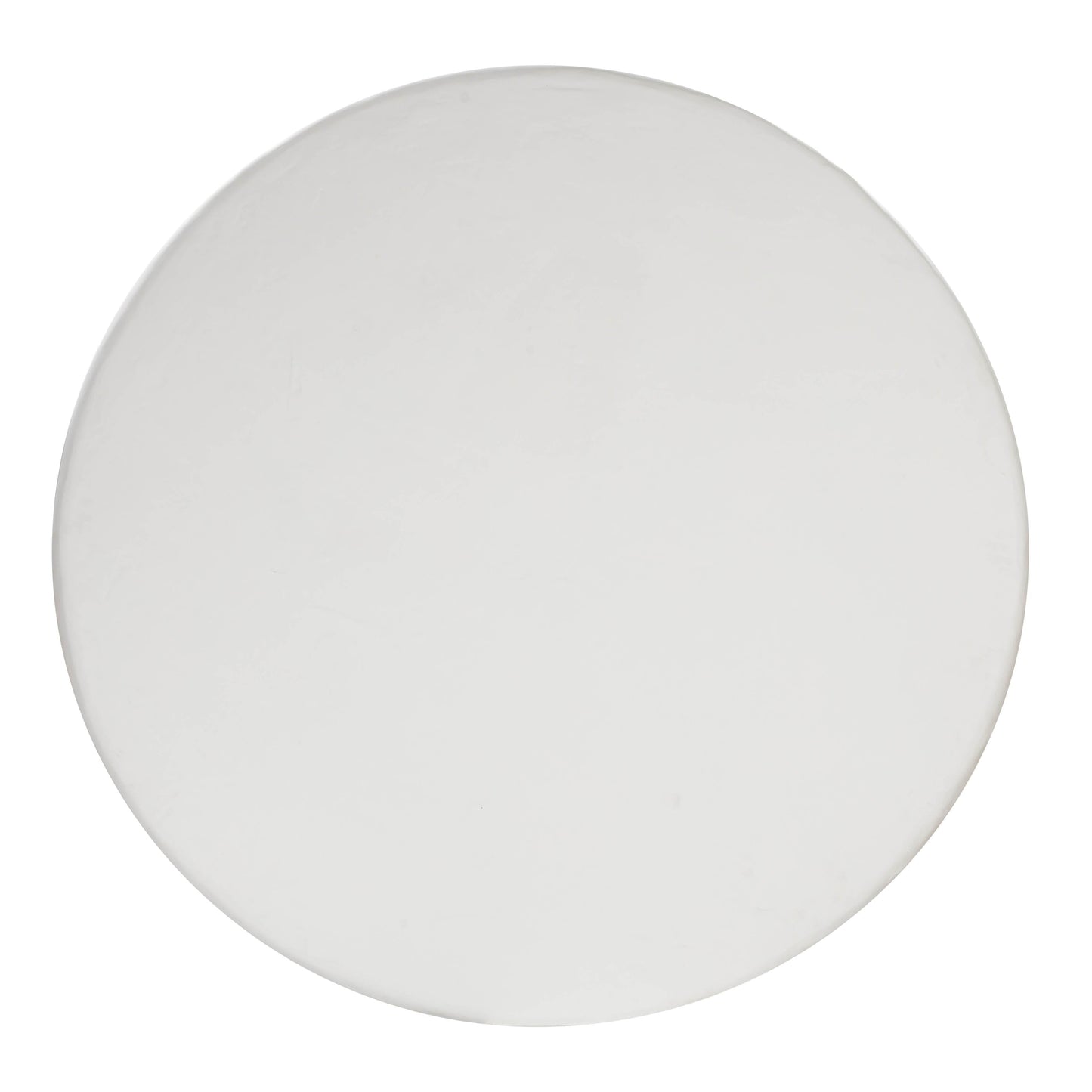 Elika 59" Faux Plaster Indoor/Outdoor Round Dining Table White by Tov Furniture
