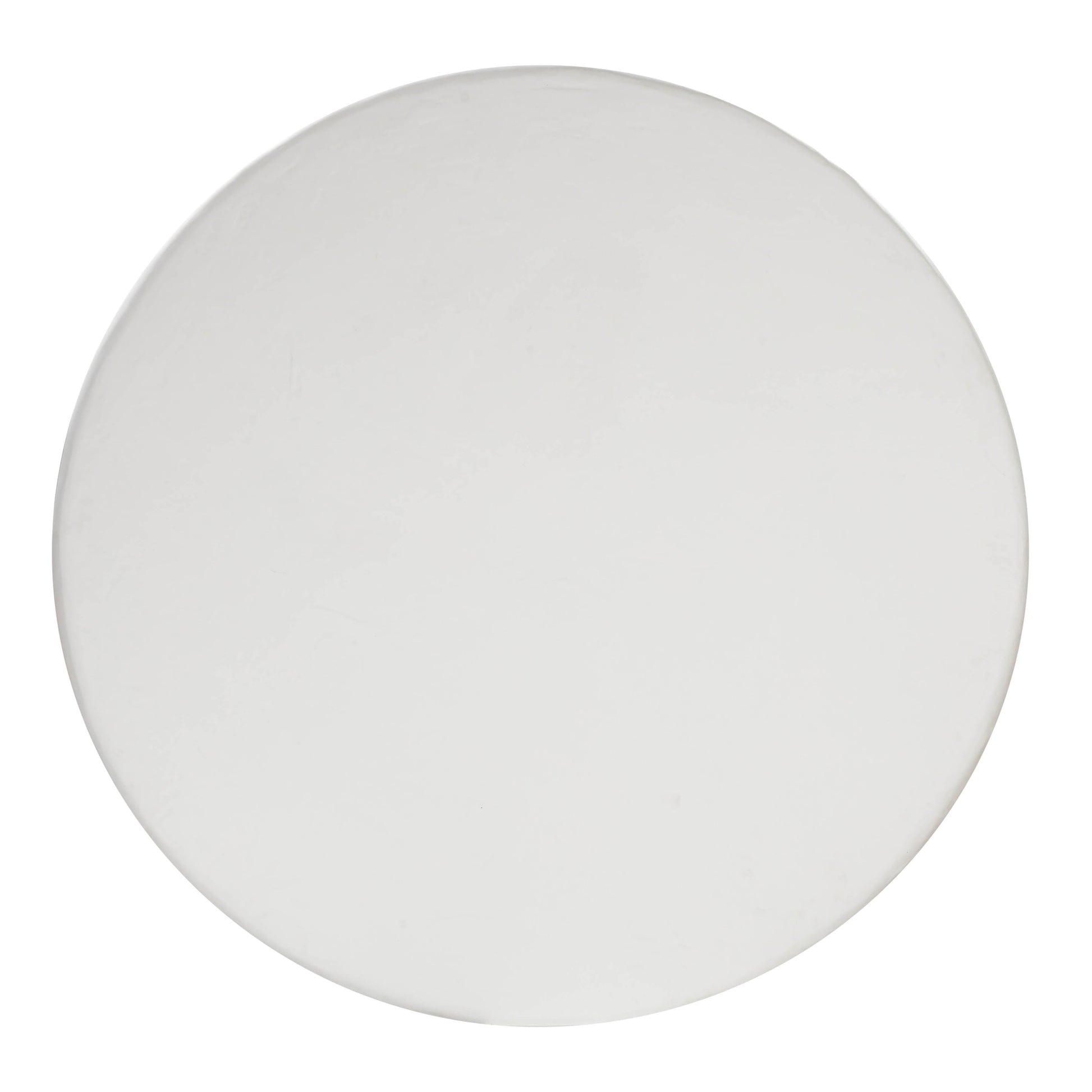 Elika 59" Faux Plaster Indoor/Outdoor Round Dining Table White by Tov Furniture