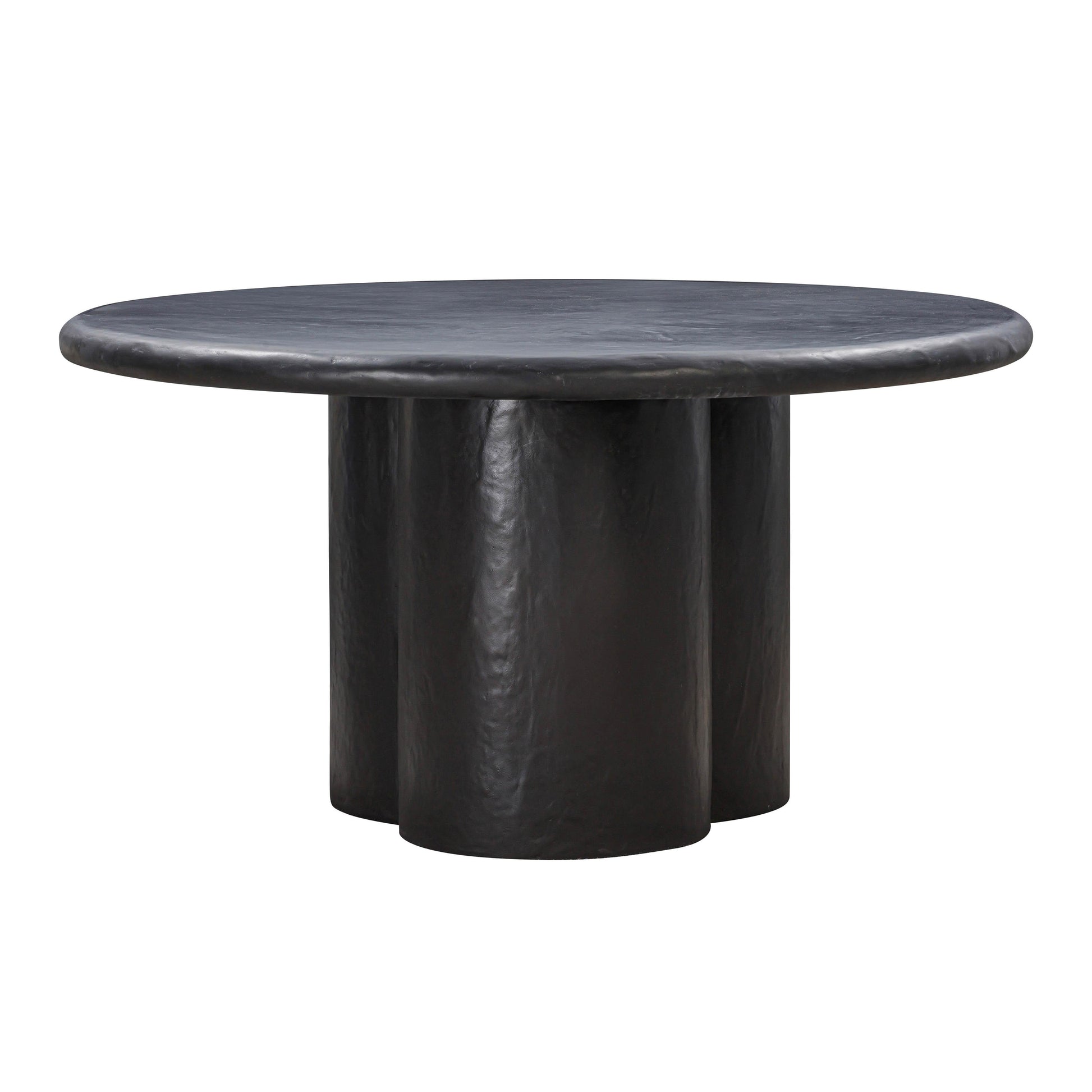 Elika 59 Faux Plaster Indoor Outdoor Round Dining Table by TOV D54233