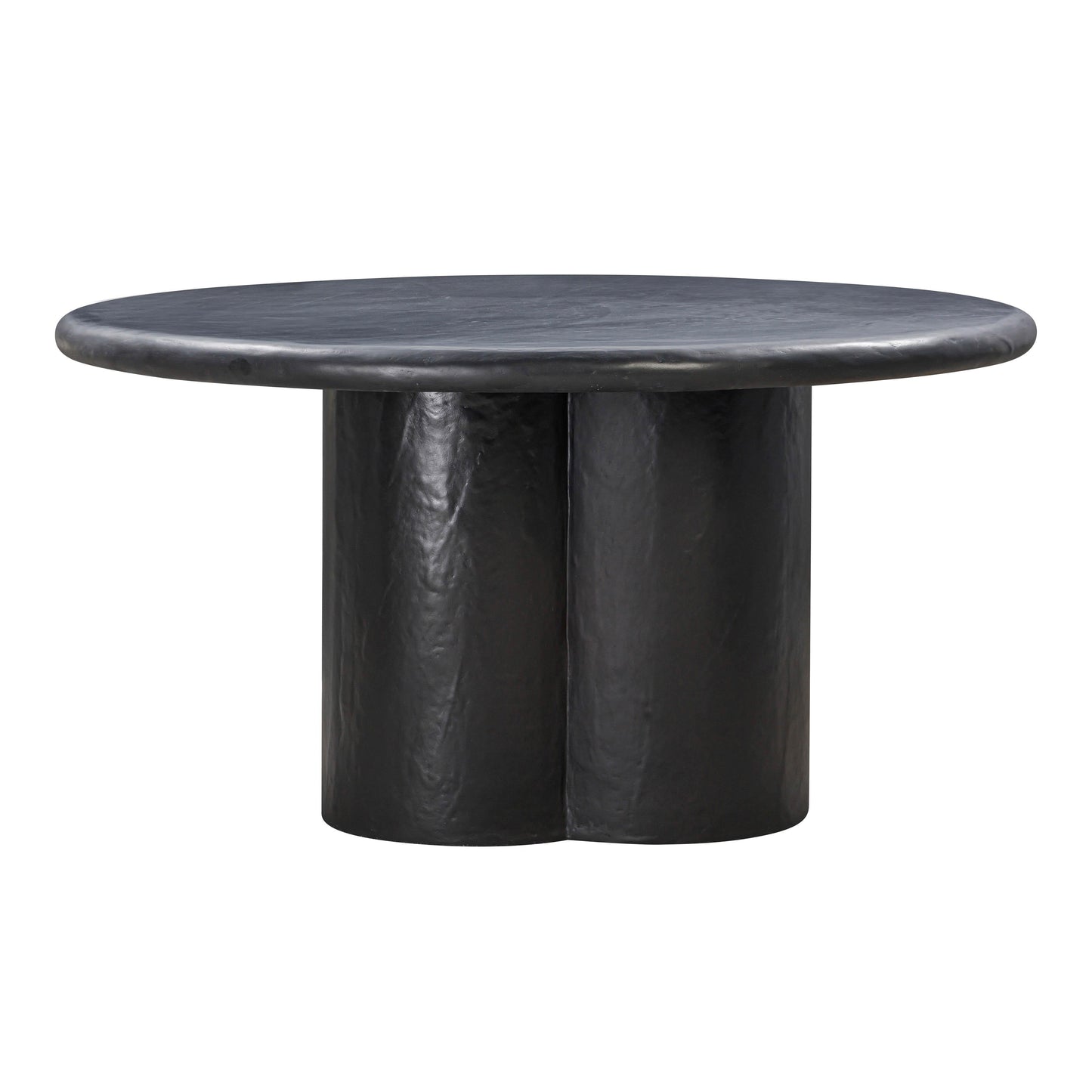 Elika 59 Faux Plaster Indoor Outdoor Round Dining Table by TOV D54233