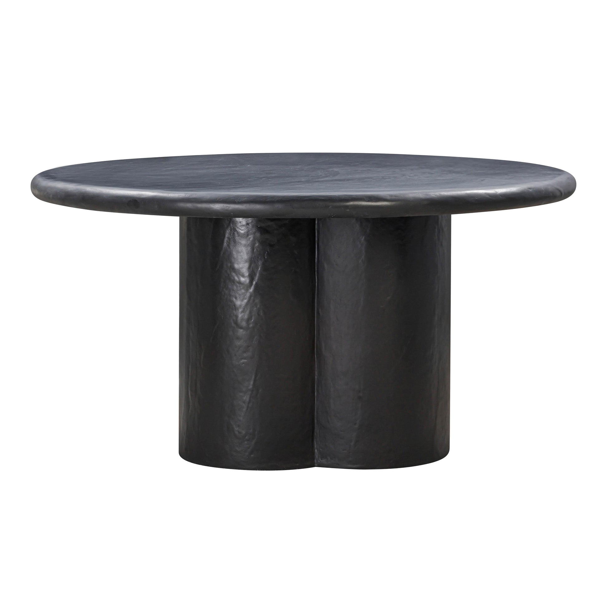 Elika 59 Faux Plaster Indoor Outdoor Round Dining Table by TOV D54233