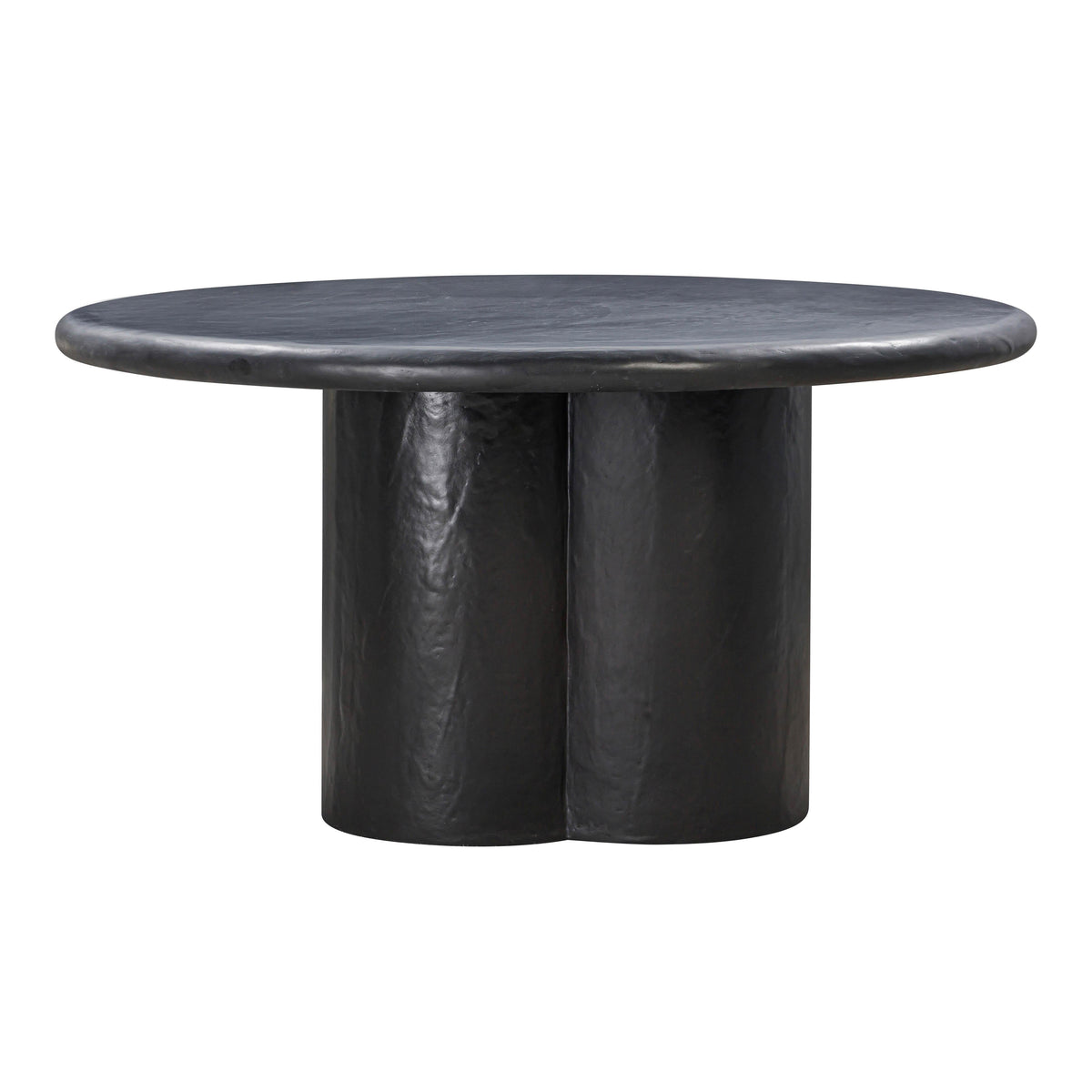 Elika Black Faux Plaster Round Dining Table by TOV Furniture – photo 4 of 7