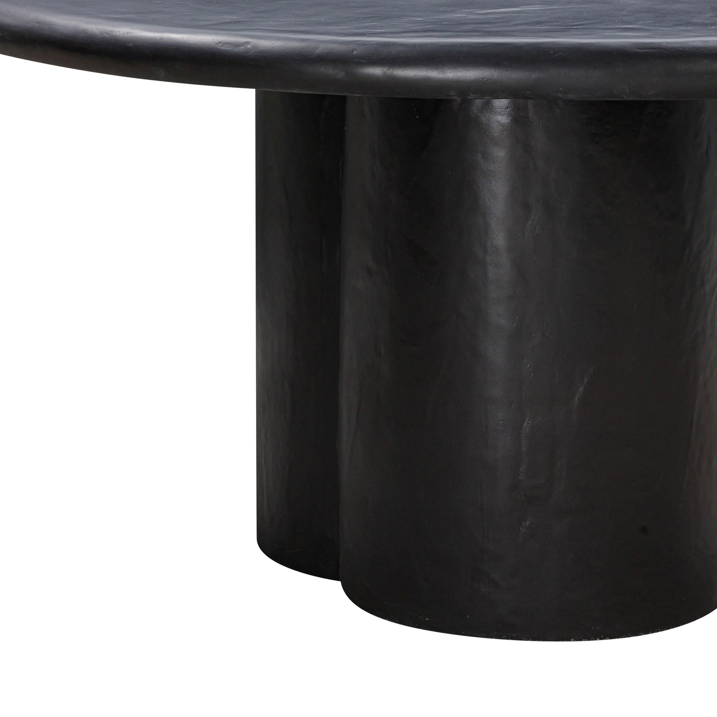 Elika 59 Faux Plaster Indoor Outdoor Round Dining Table by TOV D54233